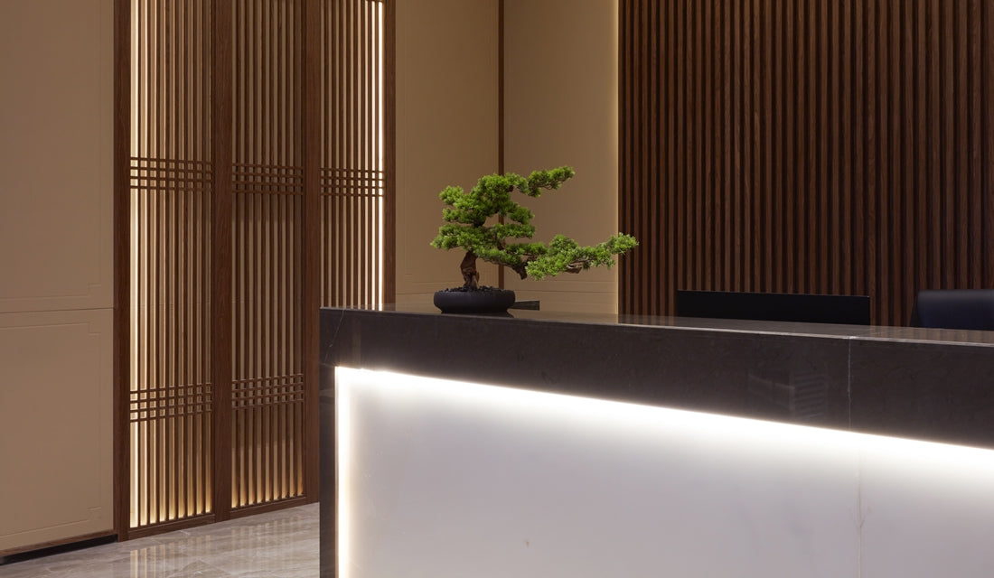 企業ロビーを植物でアップデートした事例