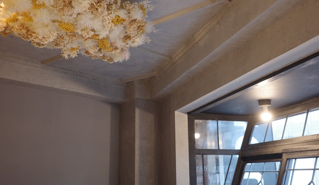 空間装飾　店舗内装　造花