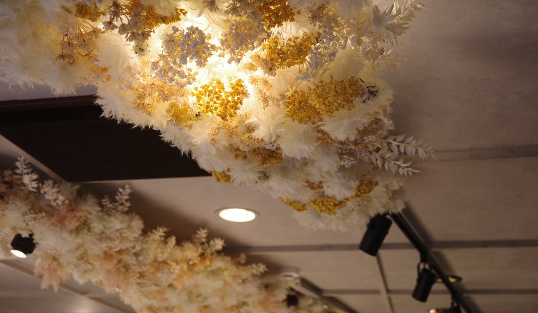 空間装飾　店舗内装　造花